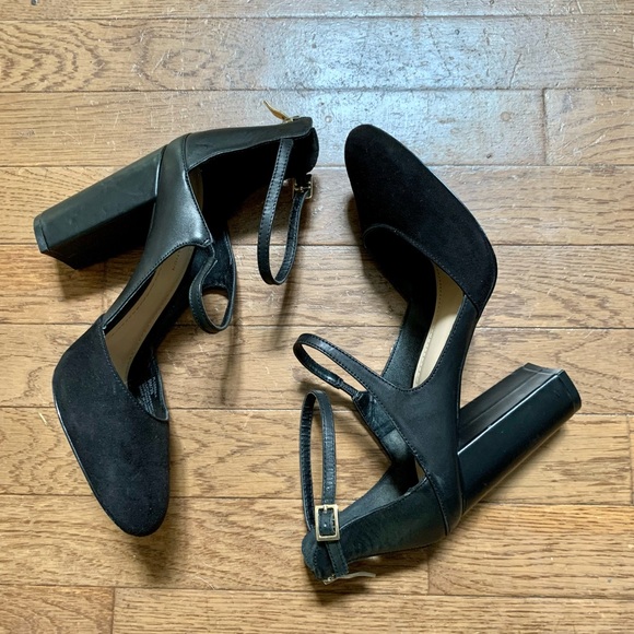 BCBG Leissa Black Block Heels Pumps Size Black - 9M - Picture 7 of 16
